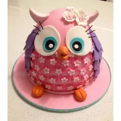 Pinki The Owl Fondant Cake