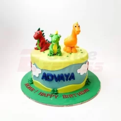 Dinosaur Diaries Fondant Cake
