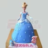 Blue Fondant Barbie Cake