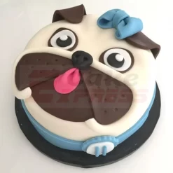 Pug Puppy Dog Theme Cake