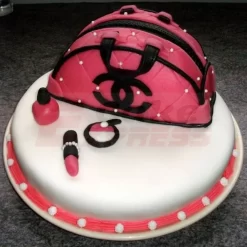 Chanel Bag Themed Fondant Cake