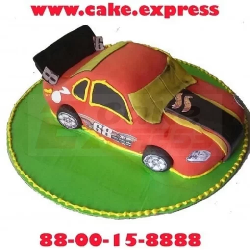 Hot Wheel Car Fondant Cake