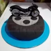 Bike Theme Customized Fondant Cake