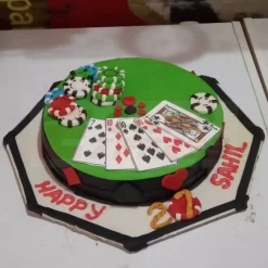 Casino Theme Fondant Cake