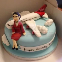 Air Hostess Theme Cake