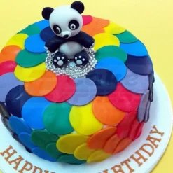 Cute Baby Panda Theme Cake