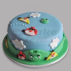 Angry Birds Character Fondant Cake