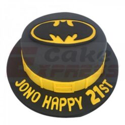 Batman Black Fondant Cake