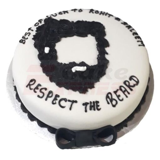 Beard Theme Fondant Cake