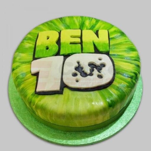 Ben 10 Theme Fondant Cake