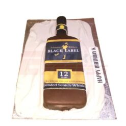 Black Label Whisky Bottle Cake