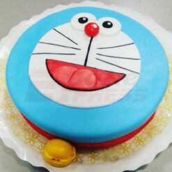 Cheering Doraemon Fondant Cake