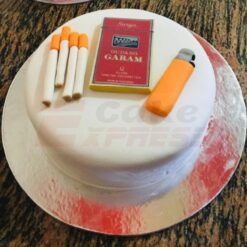 Cigarette and Lighter Theme Cake