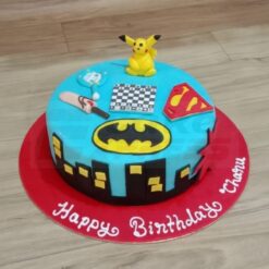 Customized Superhero Cake For Kids