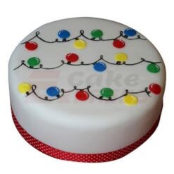 Decorative Christmas Fondant Cake