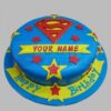 Delicious Superman Fondant Cake