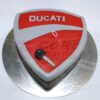 Ducati Bike Logo Fondant Cake