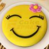 Flower Girl Smiley Fondant Cake