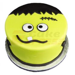 Frankenstein Cartoon Face Fondant Cake