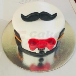 Gentleman Theme Fondant Cake
