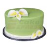 Lily Theme Fondant Cake