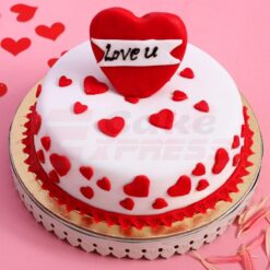 Love U Hearts Designer Fondant Cake