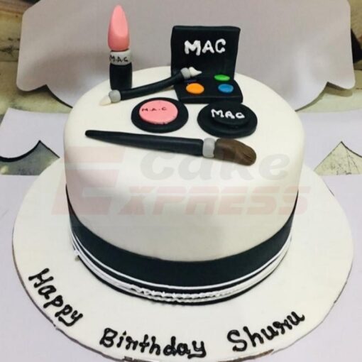 MAC Makeup Theme Fondant Cake