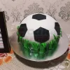 Football Shape Fondant Cake
