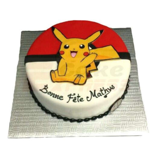 Pokemon Pikachu Fondant Cake