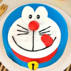 Rejoicing Doraemon Fondant Cake