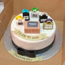 Shopaholic Birthday Fondant Cake