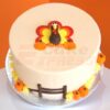 Turkey & Pumpkin Theme Cake