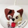 Cute Puppy Fondant Cake