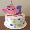 Owl Theme First Birthday Cake