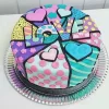 Romantic Love Designer Cake