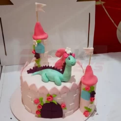 Dragon and Castle Theme Cake