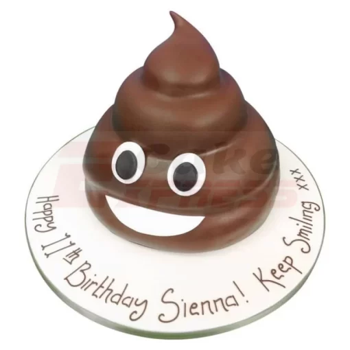 Emoji Poo Fondant Cake