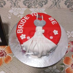 Bride to Be Theme Fondant Cake