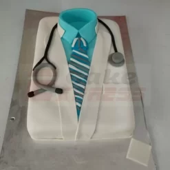 Doctor Uniform Fondant Cake