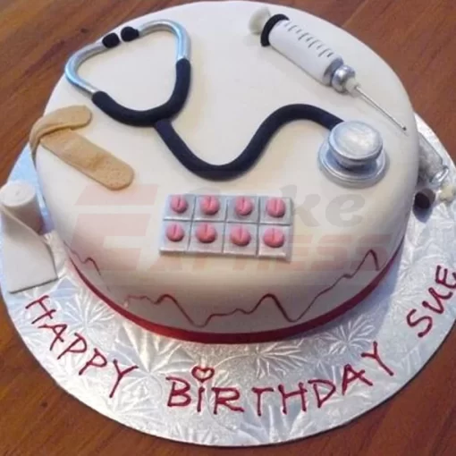 Medical Theme Birthday Cake