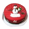 Snowman Christmas Fondant Cake