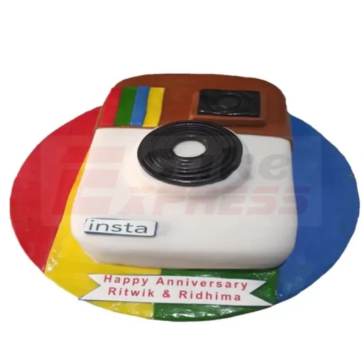 Instagram Themed Fondant Cake