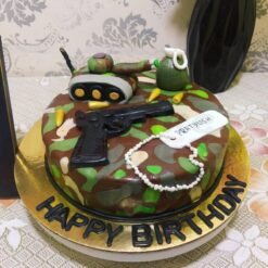 Military Theme Fondant Cake