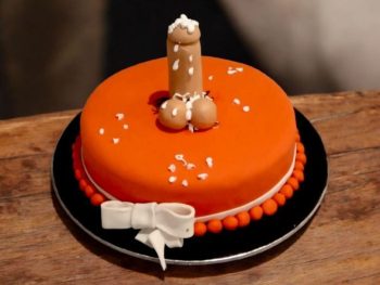 bold-orange-bow-penis-cake