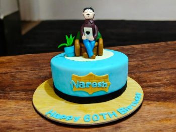 Custom 60th Birthday Figurine Cake