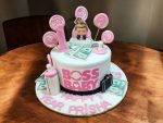 Girl Boss Baby First Birthday Cake