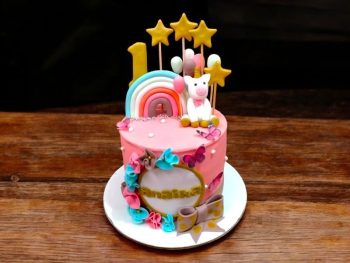 unicorn-first-birthday-cake