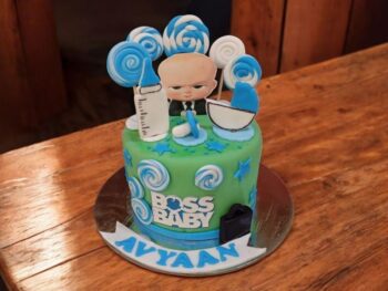 boss-baby-green-theme-cake