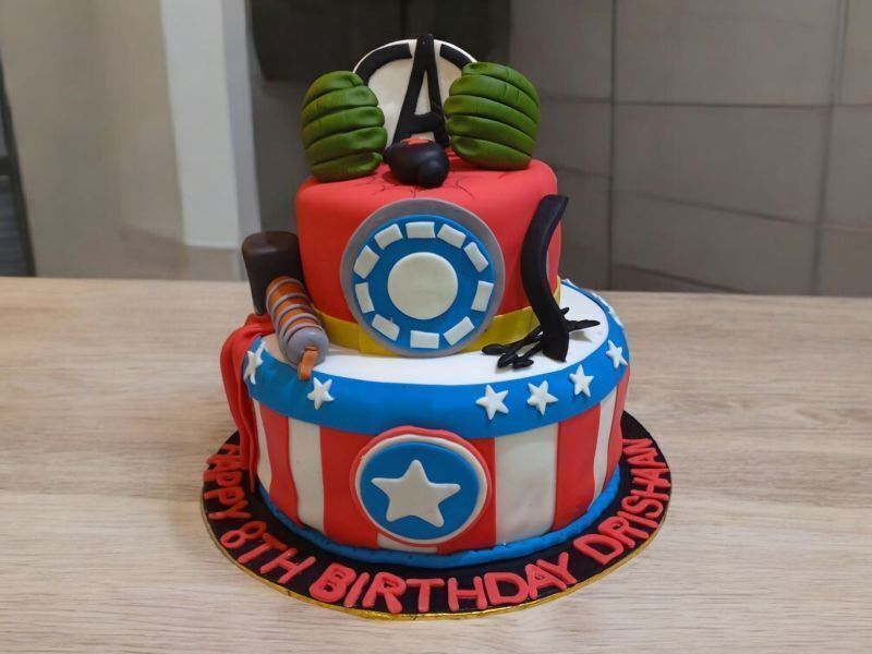 captain-america-shield-theme-cake captain-america-shield-theme-cake